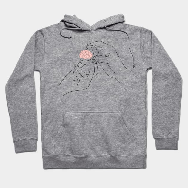 Brain love design Hoodie by Carries Design 